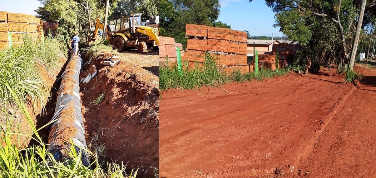 SEMOV executa obras de canalização da drenagem pluvial nos bairros Paz e Centro